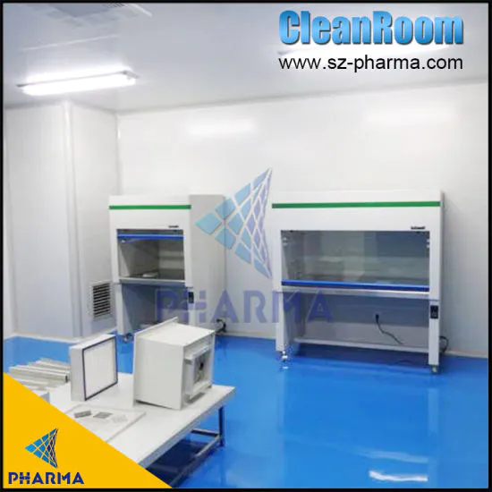 modular cleanroom class C air shower room GMP workshop cleanroom