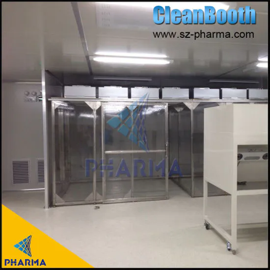 OEM ISO5 Class 100 50sqm Dust Free Modular Clean Room With HEPA Fan Unit