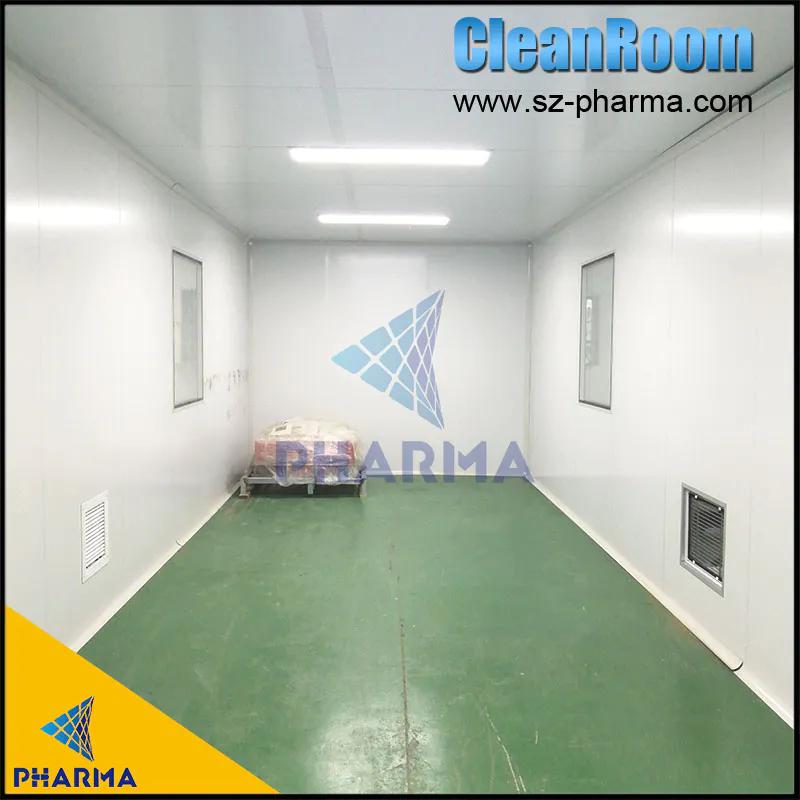 ISO8 clean room FFU on the celling, pharmaceutical clean room