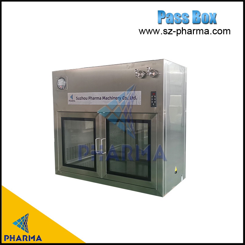 High Quality Pharmaceutical Stainless Steel Pass Box for Clean Room with Double Doors