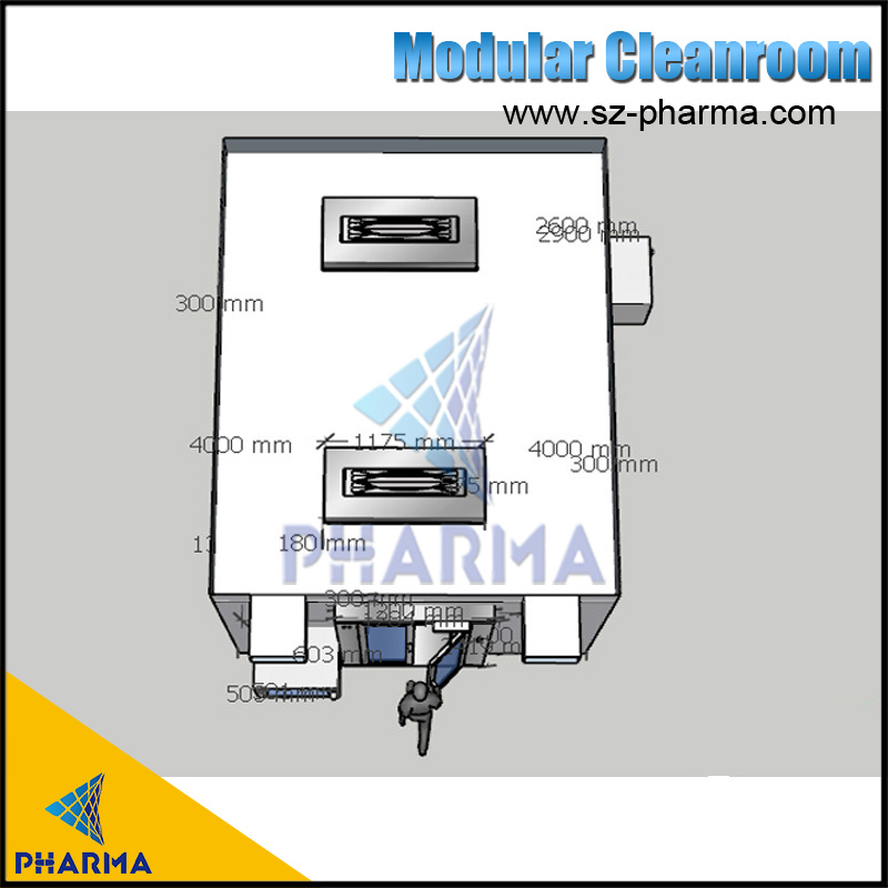 product-PHARMA-30004000mm modular design ISO clean room-img