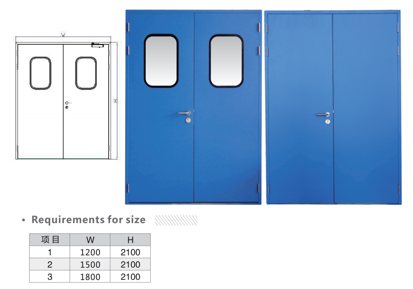 product-PHARMA-Hospital Gmp Standard Modular Lab Hygiene Doors Medical Clean Room Swing Door-img