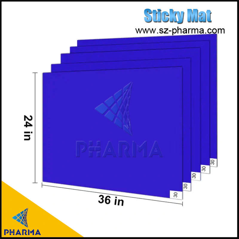 High Strength 30 Layers Sticky Mat Anti Slip Floor Mat for Cleanroom Lab Factory PE Sticky Mat